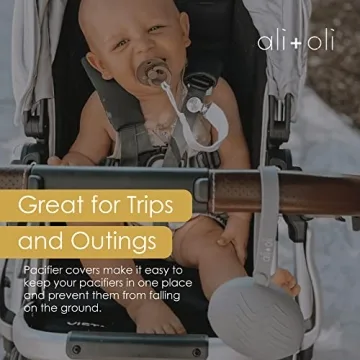 Ali+Oli Silicone Pacifier Holder Case in Pink