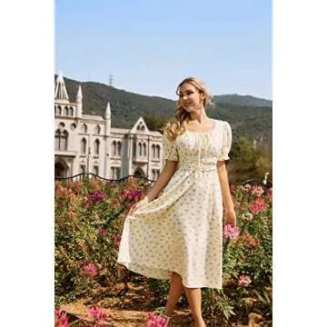Vintage Floral Dress - Timeless Style & Comfort