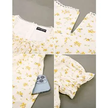 Vintage Floral Dress - Timeless Style & Comfort