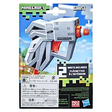 Nerf MicroShots Minecraft Ghast Mini Blaster for Kids