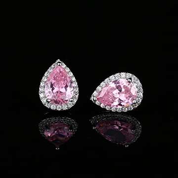 YOMELA CZ Stud Earrings for Women - Hypoallergenic & Dazzling