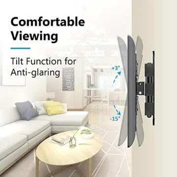 Full Motion TV Wall Mount TV Bracket for Most 28-55 Inch Flat Screen TVs, Blue Stone TV Mount with Articulating Dual Arms Tilt Swivel, Wall Mount TV Bracket VESA 400x400mm TV Monitor Mount