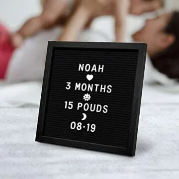 Premium Black Felt Letter Board - Creative Home Decor