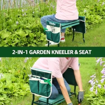 Ohuhu Heavy Duty Garden Kneeler & Seat for Pain-Free Gardening
