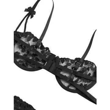 Lilosy Sexy Underwire Push Up Lingerie Set for Women