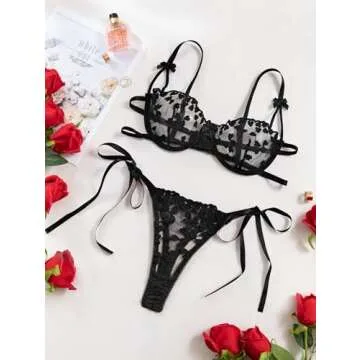 Lilosy Sexy Underwire Push Up Lingerie Set for Women