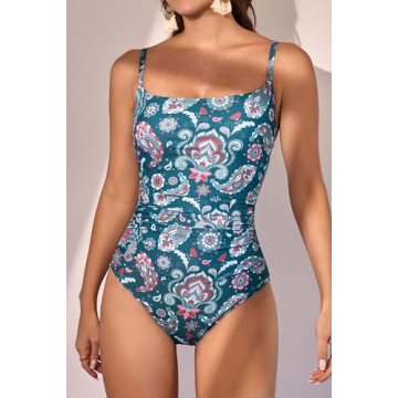 Eomenie Women's Stylish Tummy Control Swimsuit