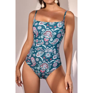 Eomenie Women's Stylish Tummy Control Swimsuit