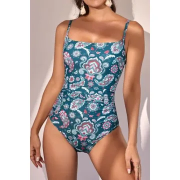 Eomenie Women's Stylish Tummy Control Swimsuit