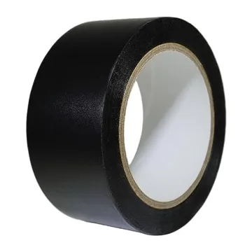GGR SUPPLIES T.R.U. CVT-536 Black Vinyl Pinstriping Dance Floor Tape: 2 in. Wide x 36 yds. Several C...