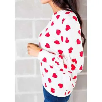 Chic Ivay Women’s Valentine’s Heart Sweater for All Occasions
