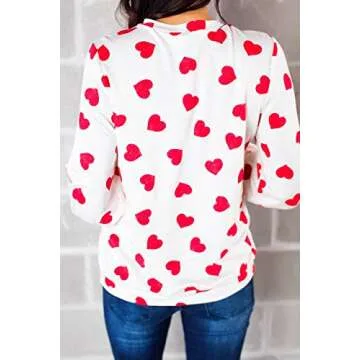 Chic Ivay Women’s Valentine’s Heart Sweater for All Occasions