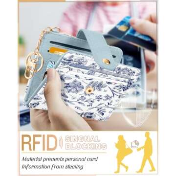 Bistup Wallet for Women Cute RFID Card Holder