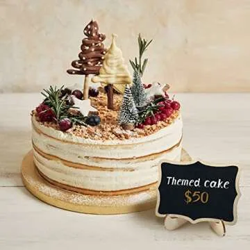 20 Pack Wood Mini Chalkboard Signs with 6 Liquid Chalk Marker Support Easels,Place Card Reusable Chalkboards Blackboard for Wedding, Birthday Party, Message Board Signs and Event Decorations (20)