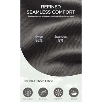 ODODOS Women's Crop 3-Pack Seamless Double Straps Cropped Tank Tops V Back Ribbed Camisole, Mushroom+Taupe+Charcoal, X-Small/Small