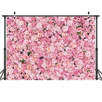 LYWYGG 7x5FT Floral Backdrop for Valentine's Day