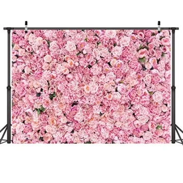 LYWYGG 7x5FT Floral Backdrop for Valentine's Day