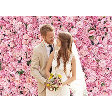 LYWYGG 7x5FT Floral Backdrop for Valentine's Day