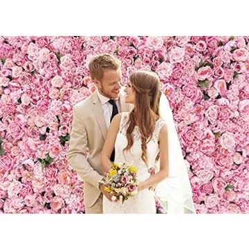 LYWYGG 7x5FT Floral Backdrop for Valentine's Day