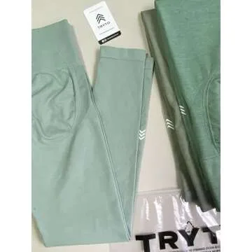 TRYTO Women's Seamless Scrunch Legging for Ultimate Comfort
