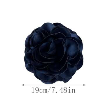 19mm Extra Large Rose Flower Brooch for Elegant Outfits