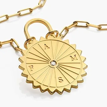 Personalized Sun Compass Necklace for Women - Oak & Luna