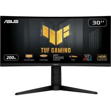 ASUS TUF 30” Ultrawide Curved HDR Monitor 200Hz