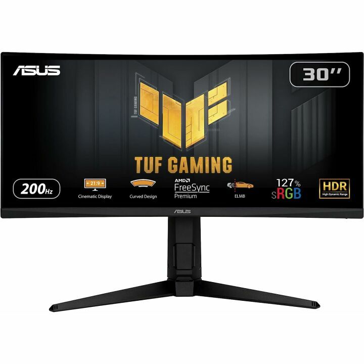 ASUS TUF 30” Ultrawide Curved HDR Monitor 200Hz
