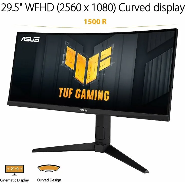 ASUS TUF 30” Ultrawide Curved HDR Monitor 200Hz