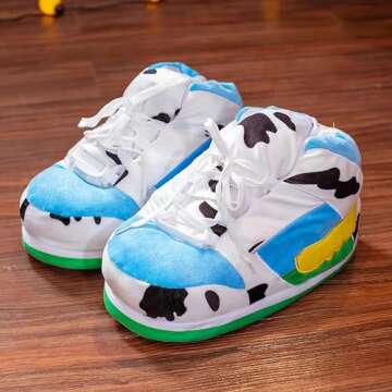 TiblZkle Unisex Trendy Sneaker Slippers - Comfy, Non-Slip, One Size Fits Most