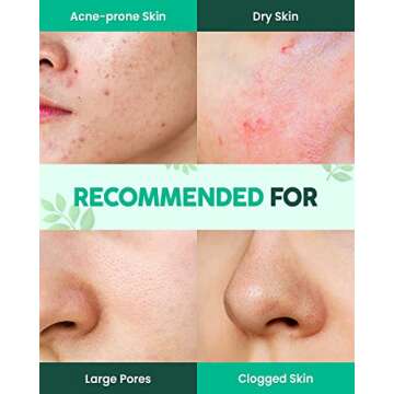 GLAM UP Calming Matcha Tea Tree Clay Mask - Deep Cleansing Pore Purifying Clay Mask with Tea Tree, Bentonite and Kaolin Clay - Vegan Clay Mask for Face and Body - (125ml/4.23 Oz)