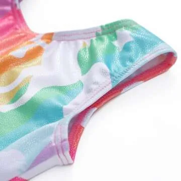 HOZIY Sparkly Gymnastics Leotards for Girls Ages 6-7