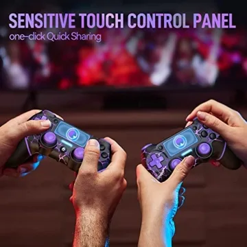 VidPPluing Wireless Purple Lightning Controller for PS4