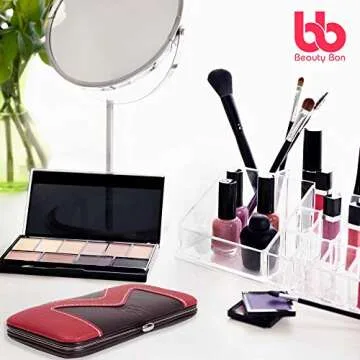 Manicure Pedicure Set Nail Clippers - 10 Piece Stainless Steel Hygiene Kit - Toenail Clippers Includes Cuticle Remover with Portable Travel Case Beauty Care Tools - Beauty Bon