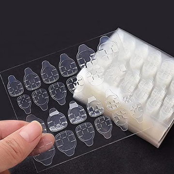 Double-Sided Nail Adhesive Tabs for Easy Press-On Application