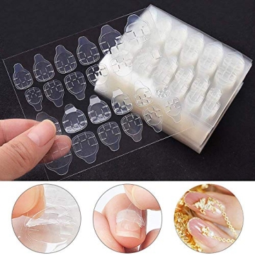 Double-Sided Nail Adhesive Tabs for Easy Press-On Application
