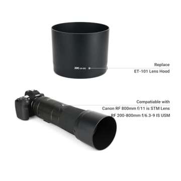 Lens Hood for Canon RF 800mm f/11 is STM, RF 200-800mm f/6.3-9 is USM Lens on EOS R6 R5 RP R Ra Came...