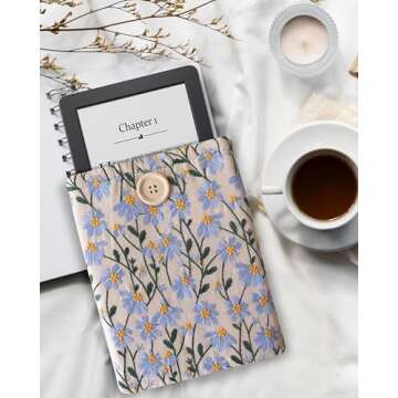 Handcrafted Padded Sleeve for 6-7 Inch E-Readers