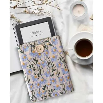 Handcrafted Padded Sleeve for 6-7 Inch E-Readers