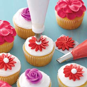 Wilton Piping Tip Set for Cake & Cupcake Decorating, 9-Piece with Carrying Case