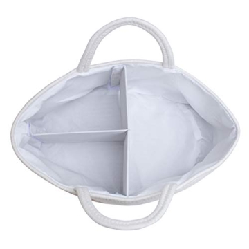 Mila Millie Baby Large Cotton Rope Diaper Caddy for Nursery Essentials