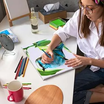 SJ STAR-JOY 72 Colored Pencils Set for Creative Artists