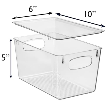 ClearSpace Storage Bins for Kitchen Organization & Pantry