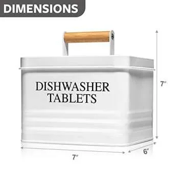 Calindiana Metal Dishwasher Pods Holder for Kitchen Decor