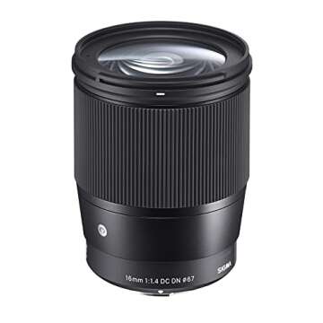 Sigma 16mm f/1.4 DC DN Contemporary Lens for Sony E W/16GB SD Card & Travel Kit