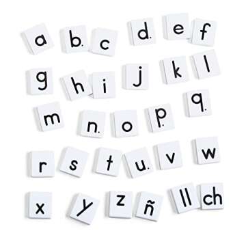 hand2mind Plastic Lowercase Alphabet Letter Tiles Set