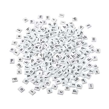 hand2mind Plastic Lowercase Alphabet Letter Tiles Set