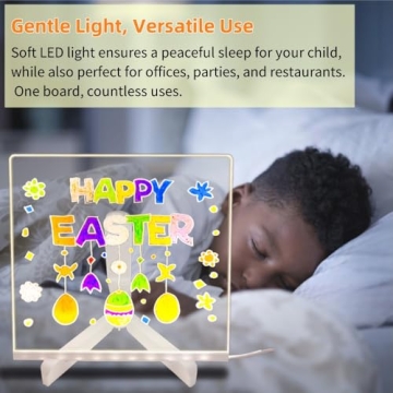 Bright and Creative Acrylic LED Note Board for All Ages