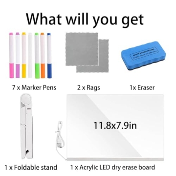 Bright and Creative Acrylic LED Note Board for All Ages