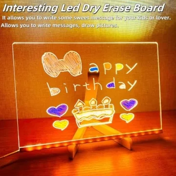 Bright and Creative Acrylic LED Note Board for All Ages